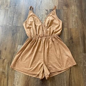 Audrey 3+1 brown country festival romper S